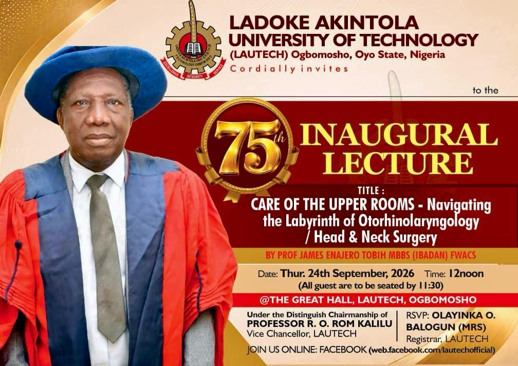 75th Inaugural Lecture