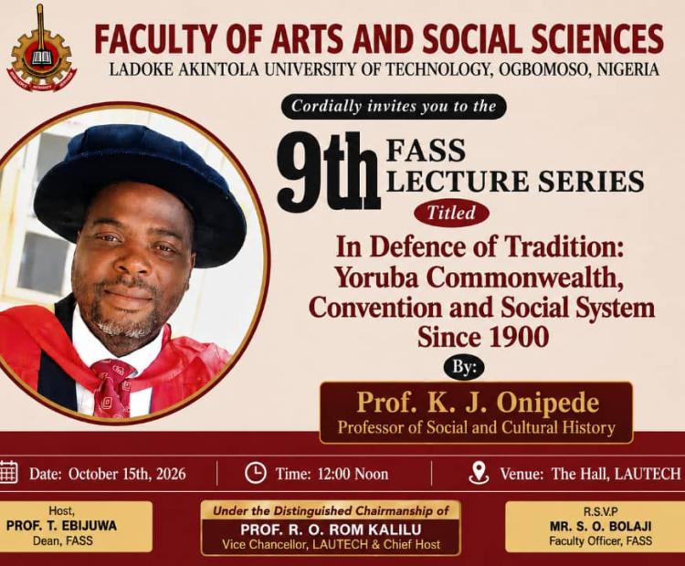 9th FASS Lecture Series