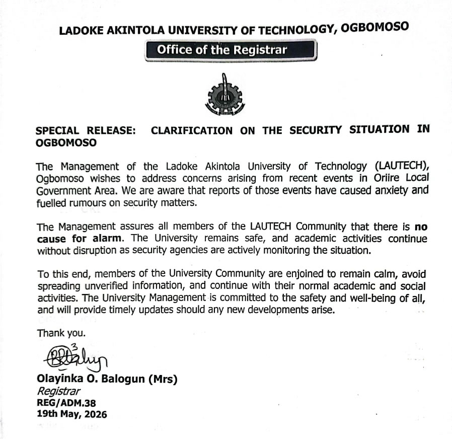 LAUTECH Special Release
