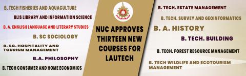 NUC approves new undergraduate courses for LAUTECH