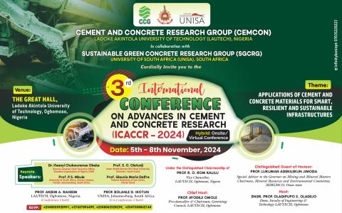 3rd International Conference on Advances in Cement and Concrete Research (ICACCR - 2024)