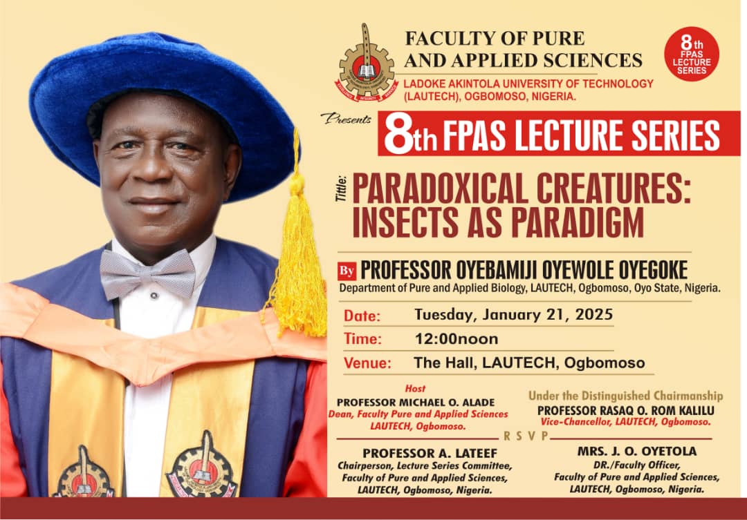 Faculty of Pure and Applied Sciences 8th Lecture Series